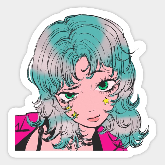 Punky Sticker by GOWAWA